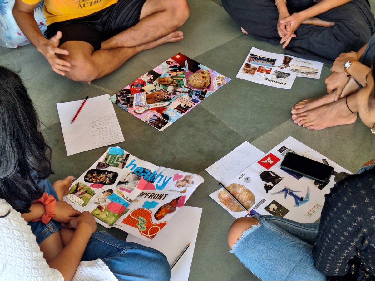 Arts-based inquiry — collage work